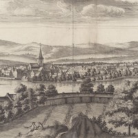 Engraving of Perth in about 1693.